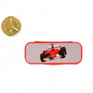 Пенал-футляр Стамм "Автомобиль", 90 х 217 х 43 мм, пластиковый, красный