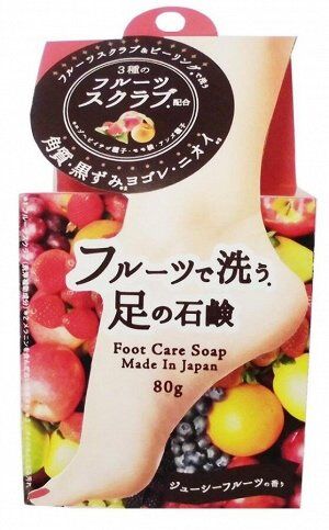 Фруктовое мыло скраб-пилинг PELICAN Foot Care Soap для пяток 80g