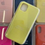 Силиконовый чехол для IPHONE 11 PRO MAX цвет № 37 (все наклейки,лого вырезан, микрофибра,не пачкается,улучшенное качество)