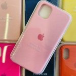 Силиконовый чехол для IPHONE 11 PRO цвет № 6 (все наклейки,лого вырезан, микрофибра,не пачкается,улучшенное качество)