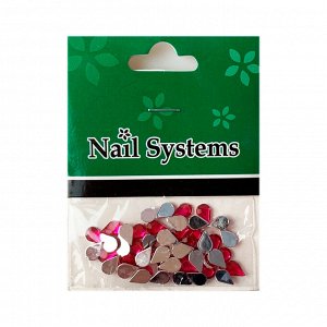 Nail Systems, Украшение для ногтей Капля, цвет: розовый, 2 гр