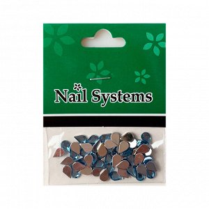 Nail Systems, Украшение для ногтей Капля, цвет: голубой, 2 гр