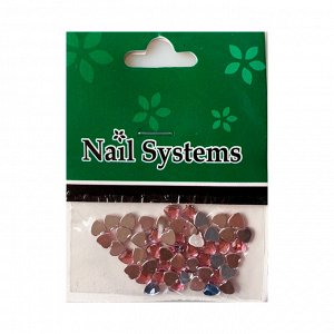 Nail Systems, Украшение для ногтей Сердечко, цвет: розовый, 2 гр
