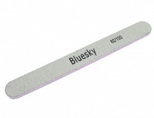 Bluesky, пилка прямая для искусственных ногтей 80/100 грит