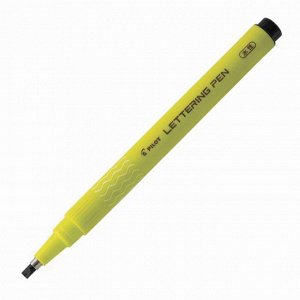 Ручка капиллярная Pilot Lettering Pen 3 мм, черная, для леттеринга, каллиграфии, скетчинга, черчения и рисования