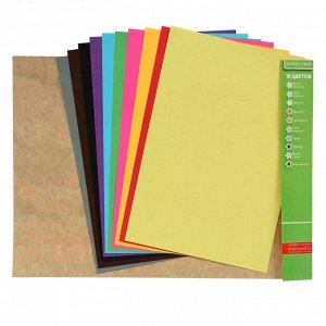 Бумага цветная двухсторонняя А4, 10 листов, 10 цветов «Альт. Hobby time», тонированная, МИКС