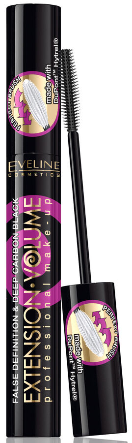 EVELINE &quot;Extension Volume Proffessional Make-Up&quot; Тушь для ресниц экстремальный объем и удлинение фиолетовый футляр