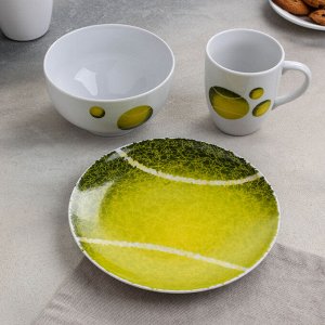 Набор посуды «Матч», 3 предмета, рисунок МИКС