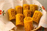 Рунические медовые свечи ручной работы