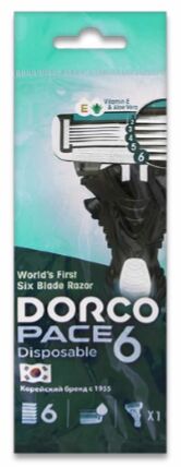 Станки бритвенные DORCO PACE 6 (1шт.)