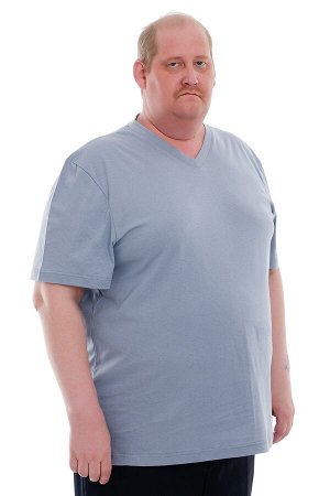 Мужская футболка КУЛИРКА - V  серый
