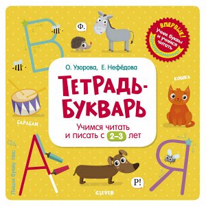 Тетрадь-Букварь. Учимся читать и писать с 2-3 лет (большой формат) 638 РВ