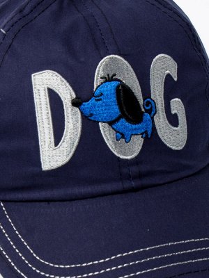 Кепка для мальчика, dog, темно-синий
