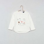 Свитшот из мольтона &#039;кошка с кисточками&#039; - белый