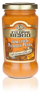 Cоус песто с томатами и сыром рикотта, ст/б, 190 г, filippo berio