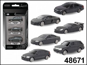 Autogrand. Набор "BLACK EDITION" №2" ассортимент 1:64, мульти-пак 3 шт арт.48671