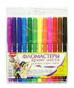 Intelligent. Фломастеры 12 цв. на европодвесе (яркие цвета) арт.ВN-46