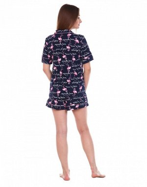 Пижама женская ПЖ-045 Фламинго(темные) распродажа