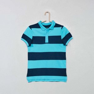 Рубашка-поло из хлопка пике Eco-conception - голубой