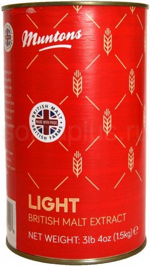 Жидкий неохмеленный солодовый экстракт Muntons "Light", 1,5 кг