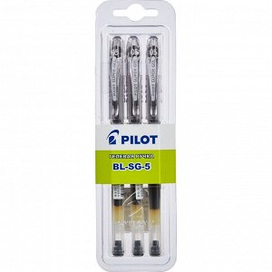Ручка гелевая неавтоматическая PILOT BL-SG5 однораз.черн 0,3мм 3ш...