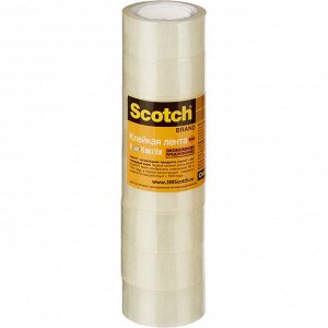 Клейкая лента канцелярская 3M SCOTCH 508/500 19х10 прозрачная, 8ш...