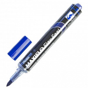 Маркер для белых досок Pentel Maxiflo Flex-Feel гибкий након, син...