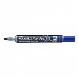 Маркер для белых досок Pentel Maxiflo Flex-Feel гибкий након, син...