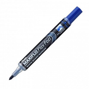 Маркер для белых досок Pentel Maxiflo Flex-Feel гибкий након, син...