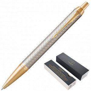 Ручка шариковая PARKER IM Warm Silver (grey) GT синий 1931687 Ки...