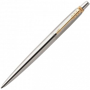 Ручка шариковая PARKER JOTTER STAINLESS STEEL GT синий 0,8мм 1953...