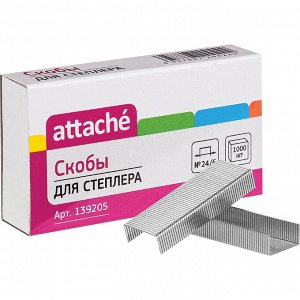 Скобы для степлера N24/6 ATTACHE оцинкован (2-30 л...