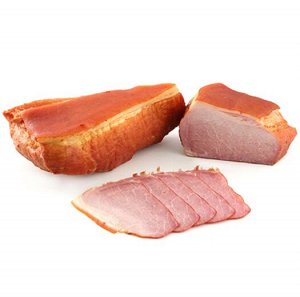Продукт из мяса свинины мясной копчено-вареный ВЕТЧИНА ПО-ДЕРЕВЕНСКИ ЛЮКС, вакуум целым куском