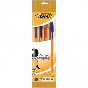 Ручка шариковая BIC ORANGE набор, 4цв. ассорти 8308541Франция