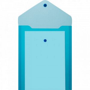 Папка-конверт на кнопке A5 вертикал про з син 0.18мм, 10 шт.уп