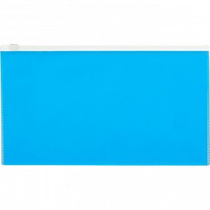 Папка-конверт на молнии 264х150 мм Attache Color , голубо й