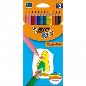 Карандаши цветные 12цв 6-гран Bic Tropicolors 832566...