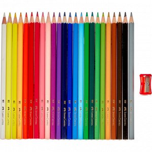 Карандаши цветные 24цв 6-гран Faber-Castell Grip Eco Замок120124...