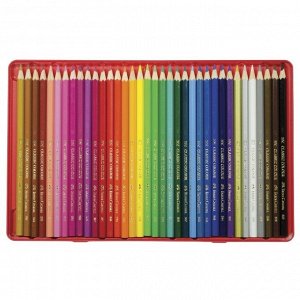 Карандаши цветные Faber-Castell, 36цв., заточен., метал. кор., 11...