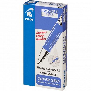 Ручка шариковая PILOT BPGP-20R-F авт.резин.манжет.синяя 0,32мм Яп...