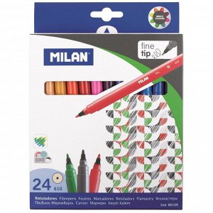 Фломастеры 24цв Milan, 80159