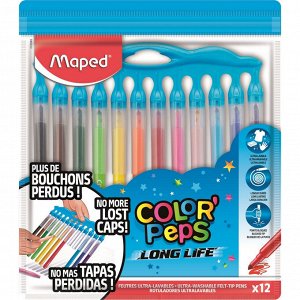 Фломастеры MAPED COLOR'PEPS LONG LIFE 12 шт. 845045