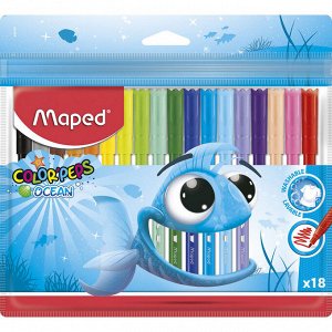 Фломастеры MAPED COLOR'PEPS OCEAN 18 шт. 845721