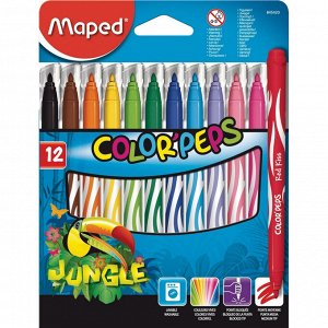 Фломастеры Maped Jungle 12 цв 845420 картон