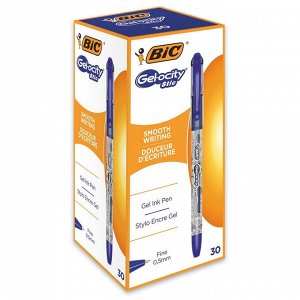 Ручка гелевая BIC Gelocity Stic резин.манжет.синяя