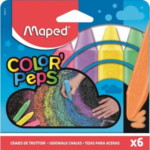 Мел асфальтный COLOR'PEPS Maped прямоугольной, 6 цветов, 936010...