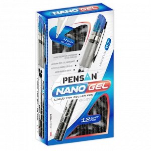 Ручка гелевая PENSAN NANO GEL синяя 0,7мм