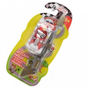 Зубная щетка детская с игрушкой "Машинка" 3+