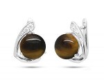 Серьги, тигровый глаз, МЦВ360