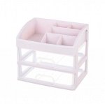 Мини-комод 2-х секционный Х-8130_МП-2, цвет белый/прозрачный